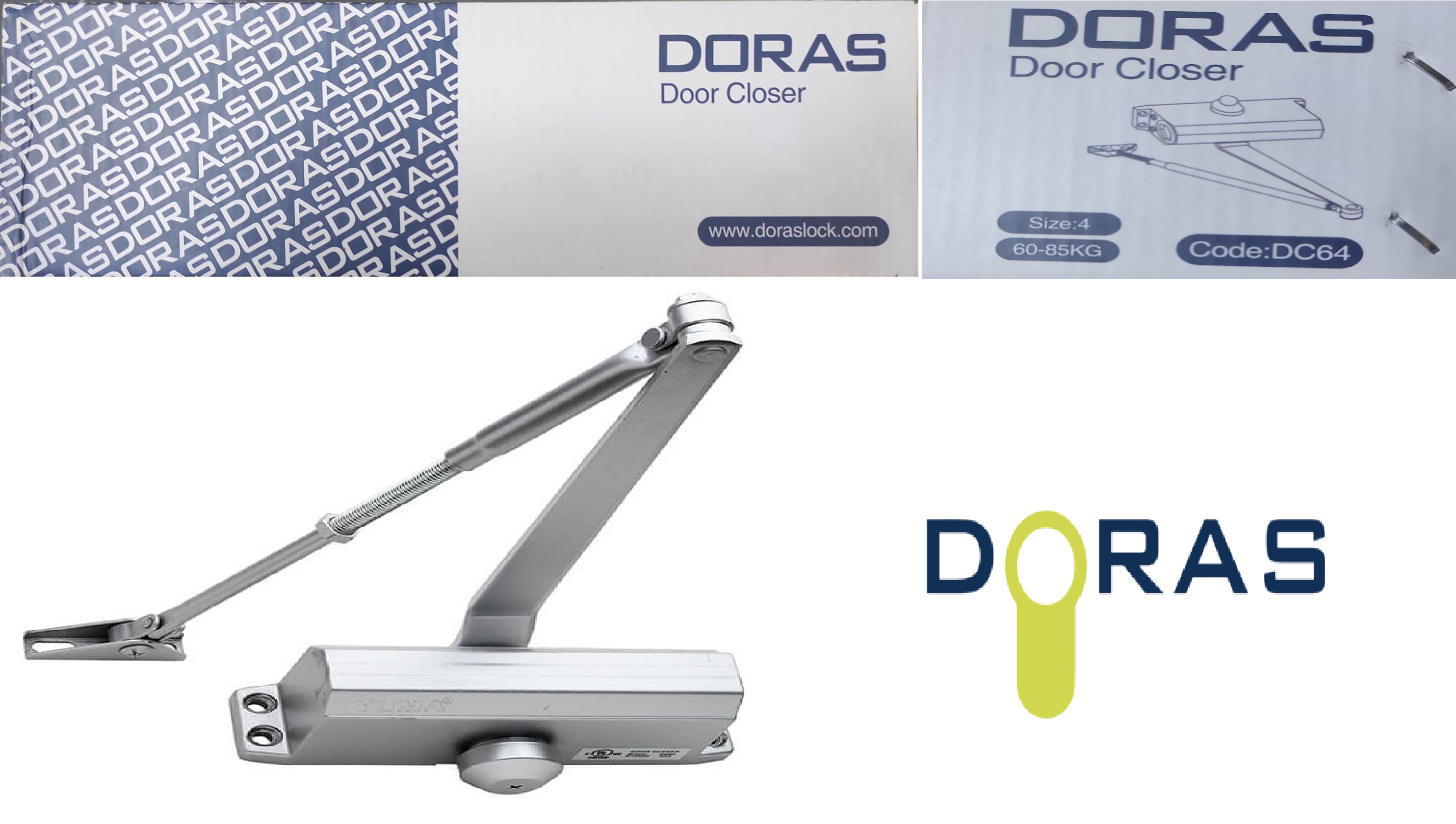 DORAS%20LOCK%20KAPI%20HİDROLİĞİ%204%20NUMARA%20GÜMÜŞ%20(%2060%20-%2085%20KG%20)