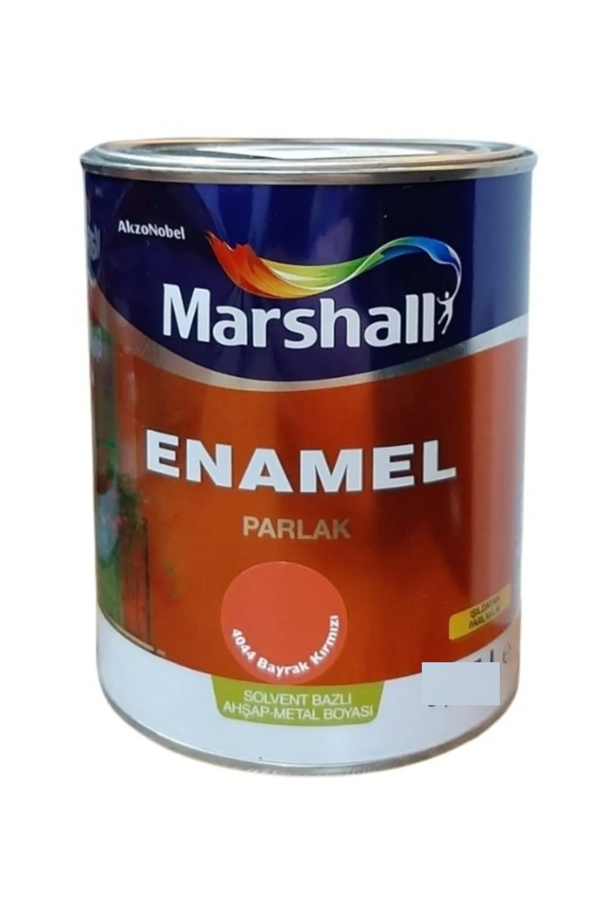 MARSHALL%20ENAMEL%20SENTETİK%20SOLVENT%20BAZLI%20AHŞAP%20&%20METAL%20BOYASI%20PARLAK%202.5%20LİTRE%20(BAYRAK%20KIRMIZI)