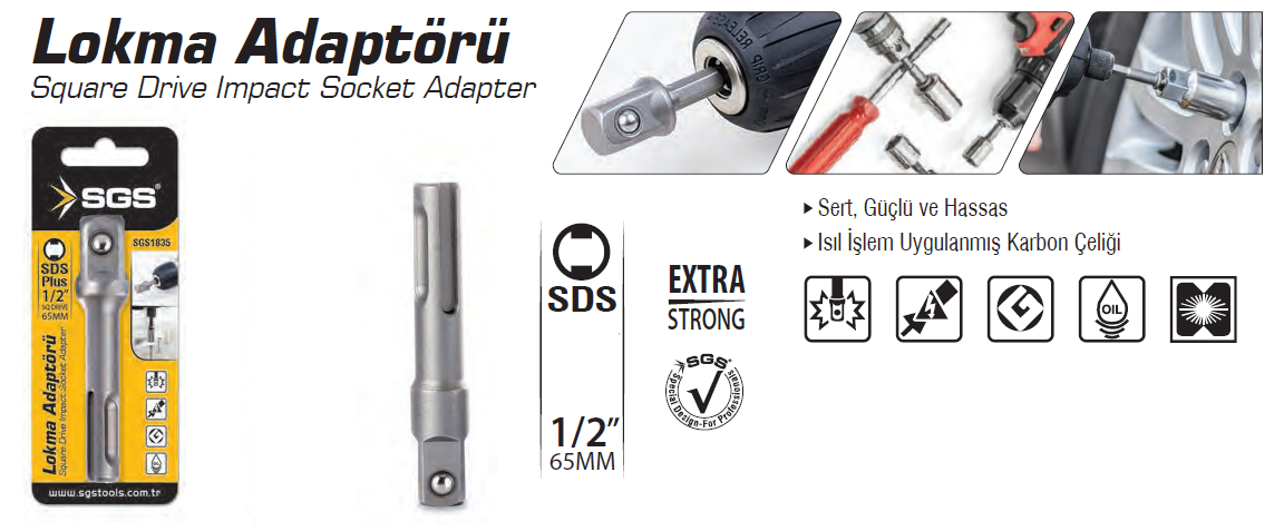 SGS%20LOKMA%20ADAPTÖRÜ%201/2%20x%2065%20MM%20(%20SDS%20UÇ%20)