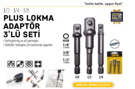 MEŞEM%20LOKMA%20ADAPTÖRÜ%203’LÜ%20SET%20(%201/4x65%20MM-%203/8x65%20MM%20-1/2x73%20MM%20)