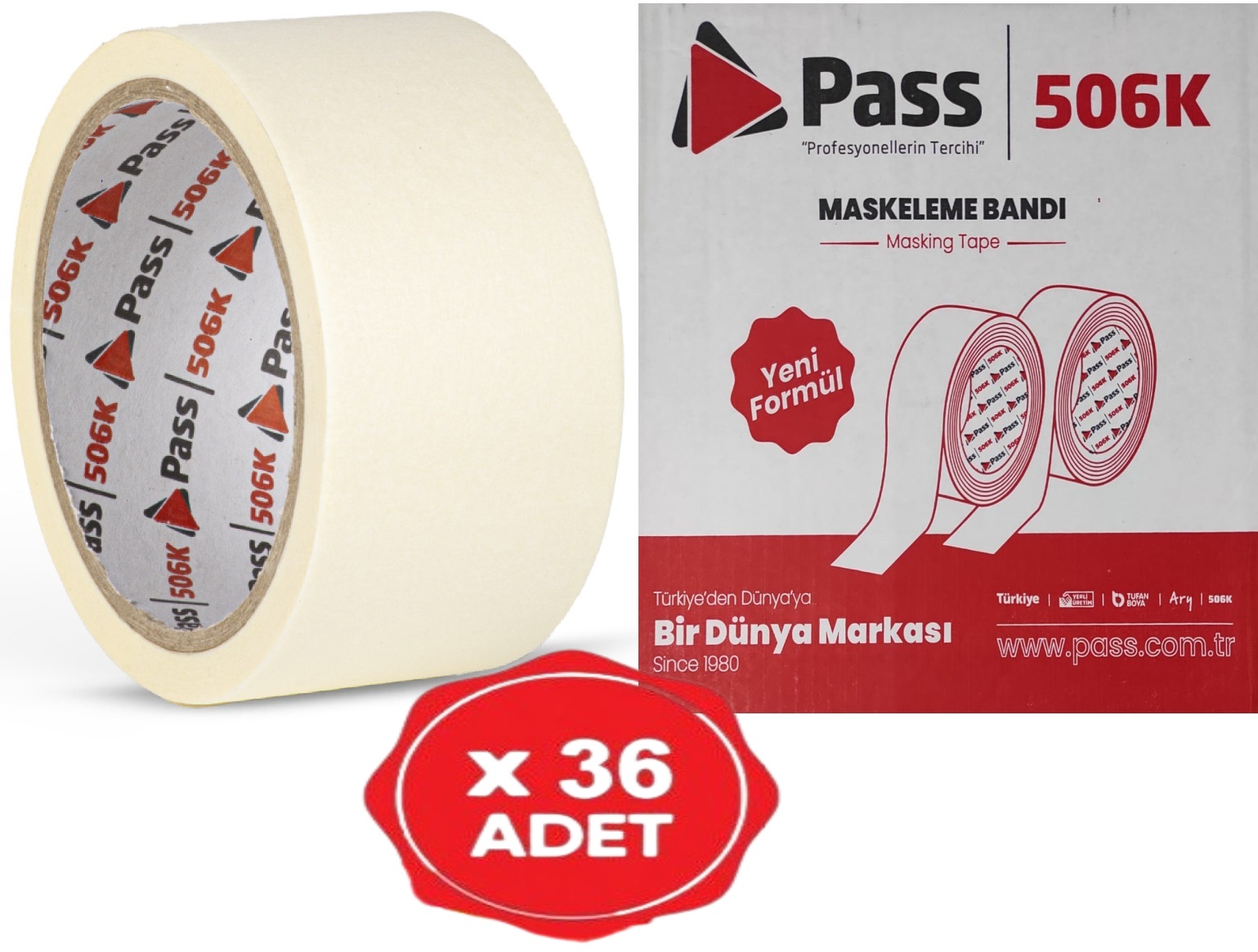 PASS%20MASKELEME%20BANDI%20KAĞIT%20BANT%2048%20MM%20x%2025%20METRE%20(%2036%20ADET%20)