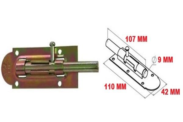 METAL MAVZER SÜRGÜ / KAPI PENCERE DOLAP EMNİYET KİLİDİ NO:10