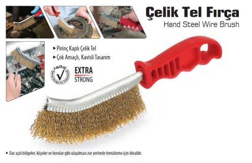 BAY-TEC PLASTİK SAPLI ÇELİK TEL FIRÇA