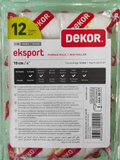 DEKOR EKSPORT PARMAK RULO YEDEK UCU 10 CM YEDEĞİ (12 ADET)