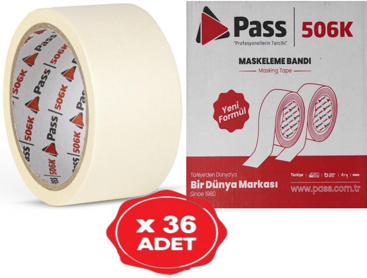 PASS MASKELEME BANDI KAĞIT BANT 48 MM x 25 METRE ( 36 ADET )