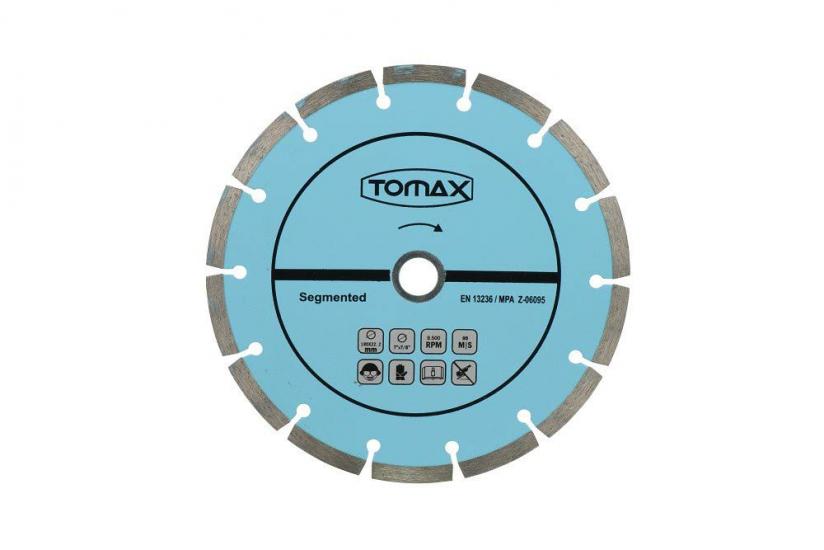 TOMAX SEGMENTLİ ELMAS BETON KESİCİ DAİRE TESTERE 230 x 2.4 x 22 MM