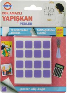 BALON POSTER KAĞIT SÜS YAPIŞTIRMA SÖK-TAK PEDLER 12 MM (48 ADET)