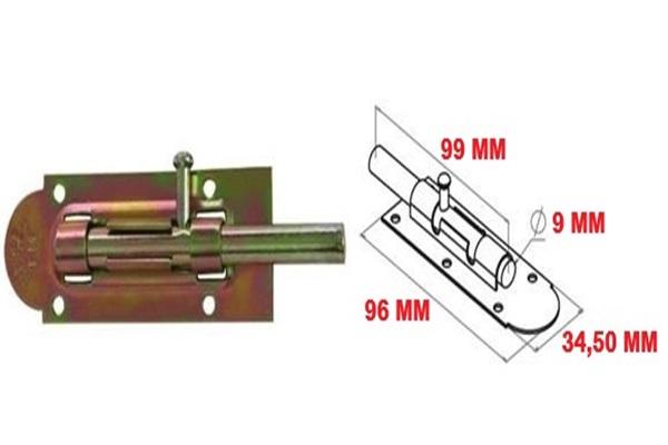 METAL MAVZER SÜRGÜ / KAPI PENCERE DOLAP EMNİYET KİLİDİ NO:8