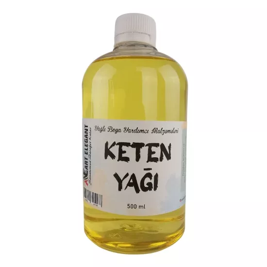 ART ELEGANT KETEN YAĞI 500 ML (RESİM, AKRİLİK VE YAĞLI BOYA İÇİN)