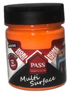 PASS MULTİ SURFACE HOBİ BOYASI 1032 TURUNCU 120 CC