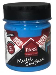 PASS MULTİ SURFACE HOBİ BOYASI 1052 AÇIK MAVİ 120 CC