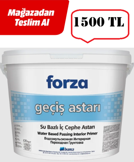 BİANCA FORZA SU BAZLI İÇ CEPHE DUVAR DÖNÜŞÜM GEÇİŞ ASTARI 20 KG (BEYAZ)