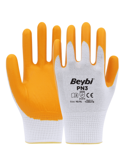 BEYBİ PN3 NİTRİL KAPLI POLYESTER İŞ ELDİVENİ